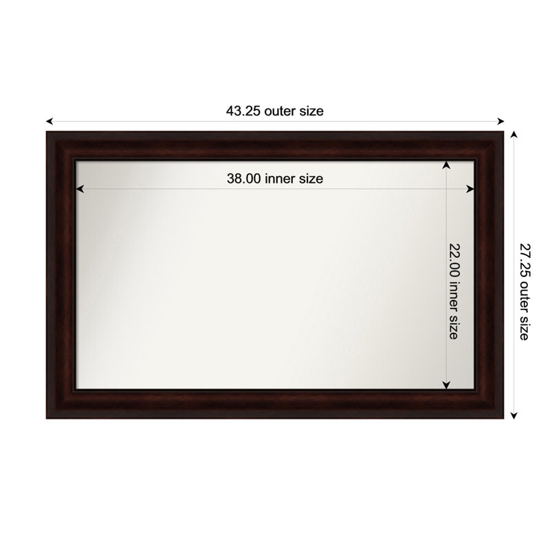 Miroir mural Nathian, 27,25 po x 43,25 po