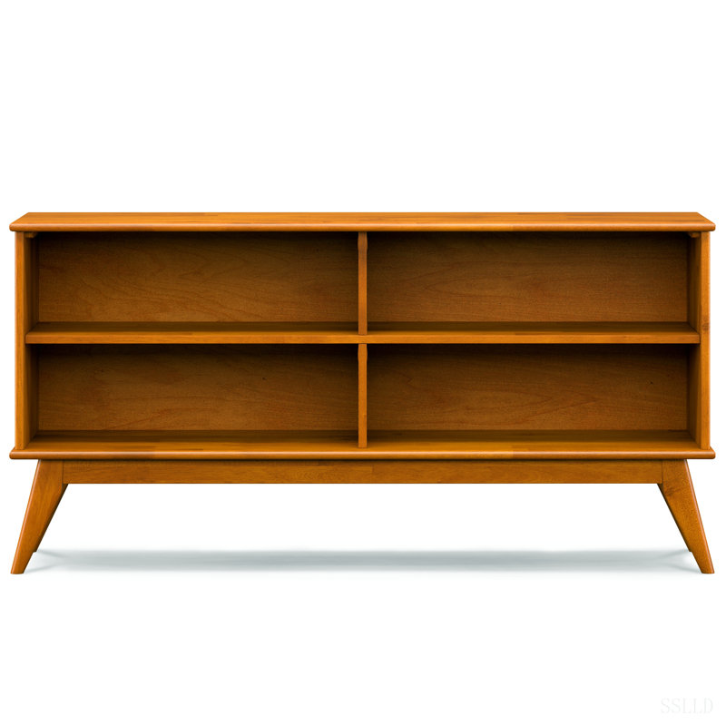 Bibliothèque basse Draper, Teak