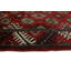 Tapis rouge noué à la main de conception unique 3 pi 11 po x 7 pi 1 po Jamse