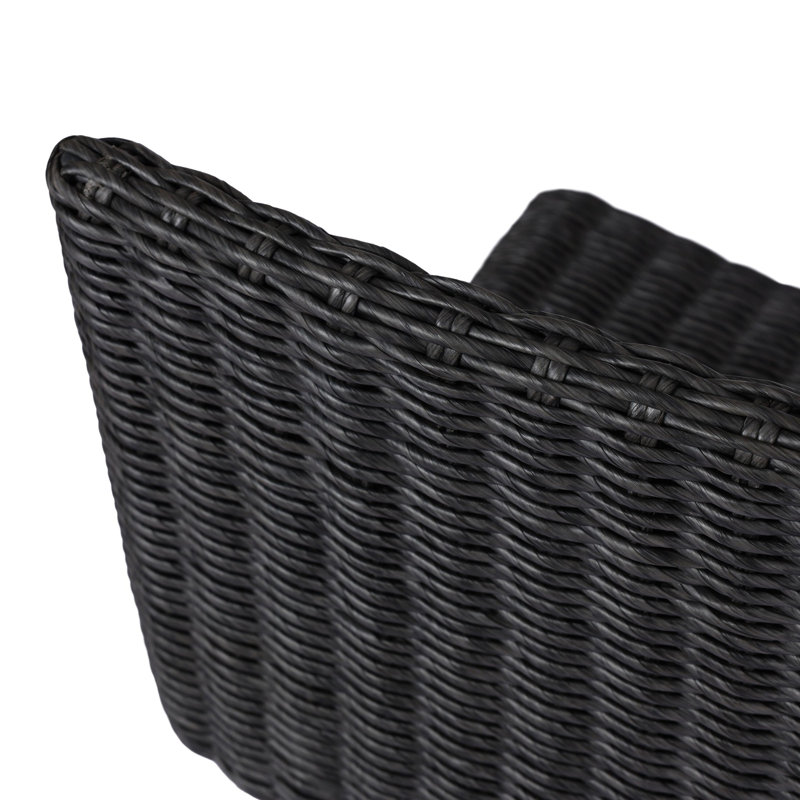 Outdoor Dining Side Chair, Black
