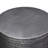 15"W Metal Boho End Table with Drum Design and Textured Finish, Assembled-104200691