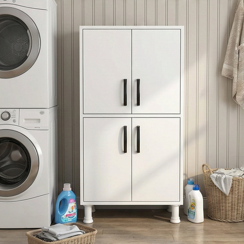 Zampardi 24.65'' Wide 4 - Shelf Storage Cabinet