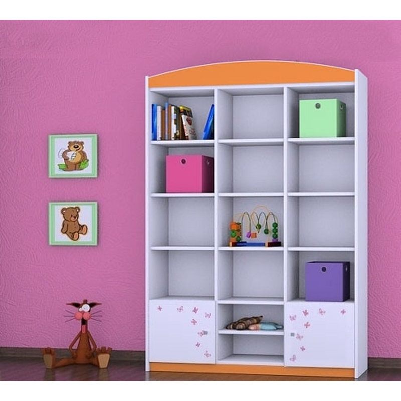Gabriela 183cm H X 132cm W Animals Kids Cube, Orange