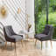 Chaise d'appoint en velours beige Baudel-1563904542