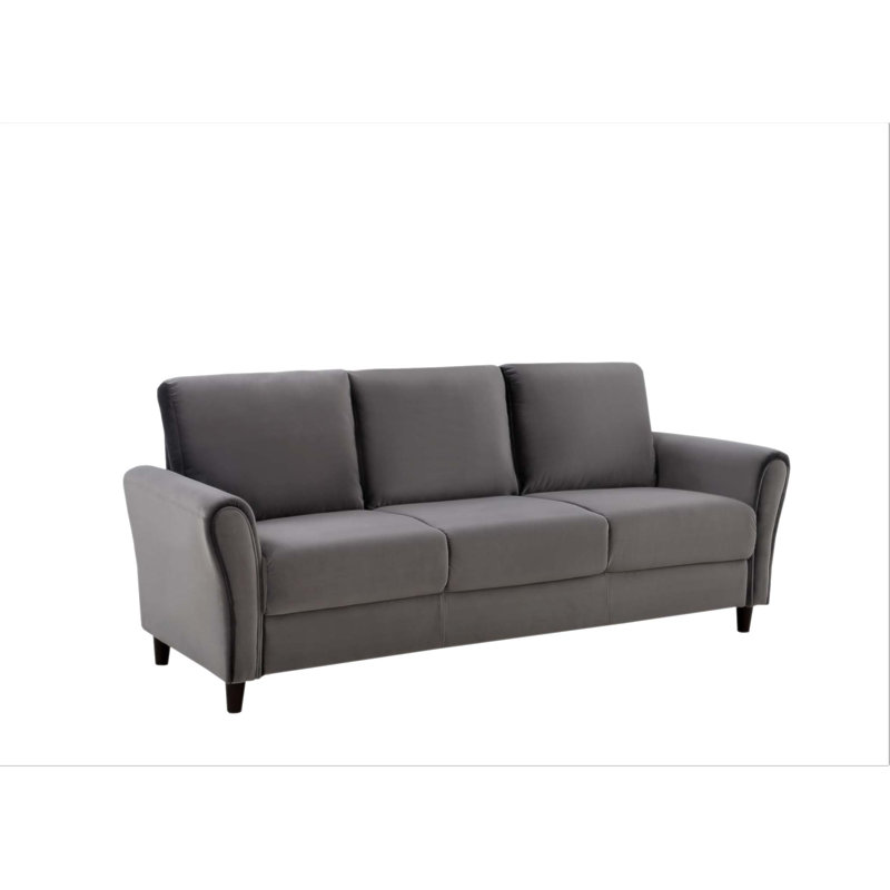 Canapé 3 places Patricia, Polyester gris