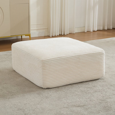 Corduroy Upholstered Ottoman by Mercer41