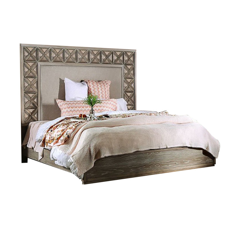 Lit plateforme tapissier Colworth, Grand