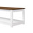 3-Piece Coffee and End Table Set with Angled Legs in White-2066043548