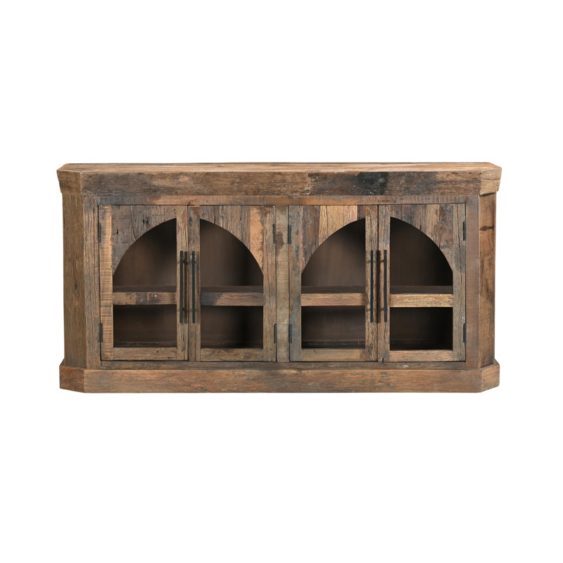  Durias Solid Wood Sideboard with Arched Doors, 72'' W
