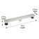 24" Linear Shower Drain with Raindrops Pattern Grate