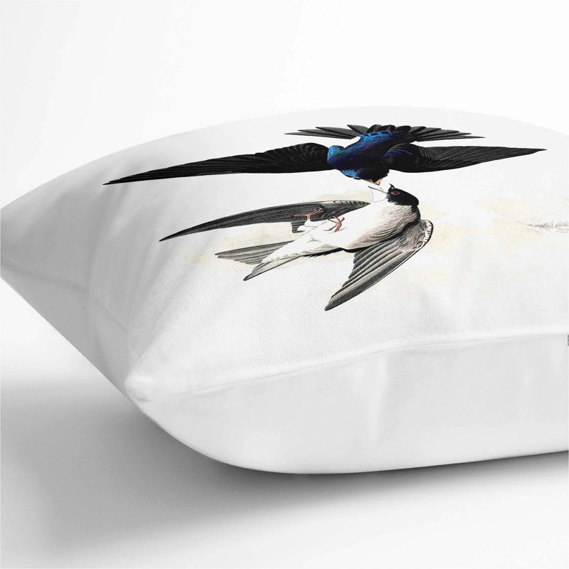 Square Throw Cushion, 55cm H x 55cm W x 20cm D, White