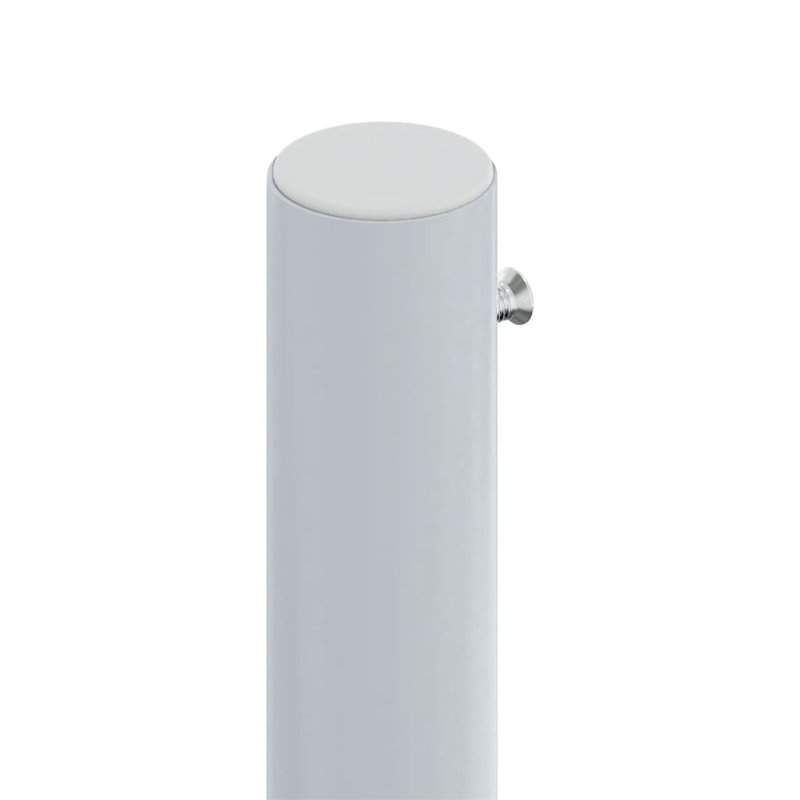 Paravent rétractable avec auvent pliant, Crème, crème, H 78,7 po x l 472,4 po