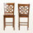 Iolana Set of Transitional Finished Wood Counter Stools, Walnut Brown 42.2'' H X 18.45'' W X 19.57'' D