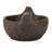 Debossed Stoneware Bird Bowl with Reactive Glaze