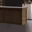 Grand comptoir de bar rectangulaire, bureau de réception rustique-106850090