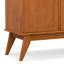 Buffet Mid-Century moderne à 3 portes avec tablettes réglables Draper
