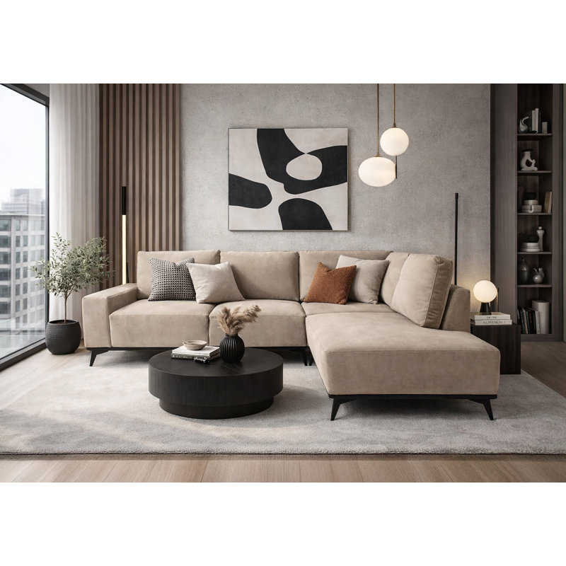 5 Seater Corner Sofa, Grey