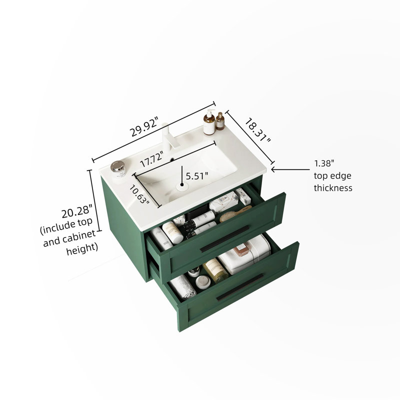 Meuble-lavabo 30 po avec lavabo