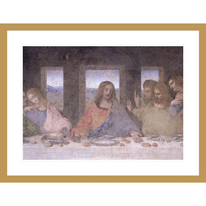 La Cène par Leonardo Da Vinci, H 22,79 po x l 29,5 po