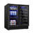 30" Wine And Beverage Refrigerator Black 33 Bottle And 130 Can Built-In/Freestanding Wine Cooler With Basket Dual Zone