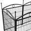 Parc pour chien pliable en métal 32 pouces - 8 panneaux de clôture robustes avec portes pour l'extérieur