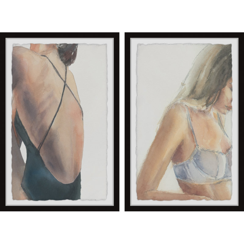 Breathe And Go Slowly by Marmont Hill - 2 Piece Single Picture Frame Painting Set, 91cm H x 122cm W x 3.81cm D