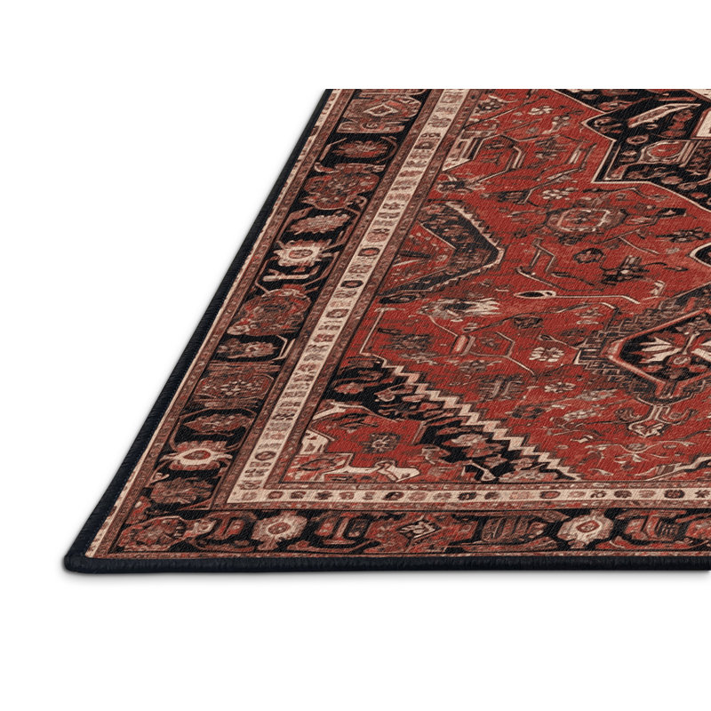 Tapis brun lavable à la machine, Rectangle 8 pi x 10 pi
