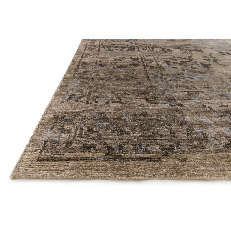 Viscose Oriental Indoor Rug, Rectangle 7'9" x 9'9"