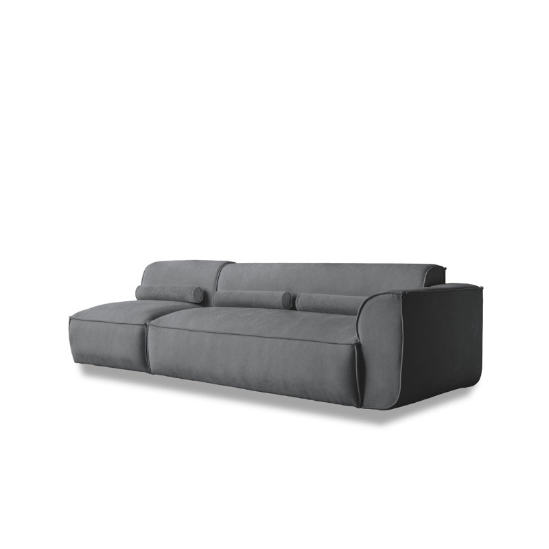 Flex Felix 3 Seater Seating Component, Right Hand Facing, Dark Grey