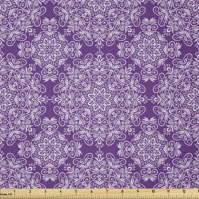Christopher-James Victorian Swirled Floral Branches with Effects Multi-Purpose Fabric