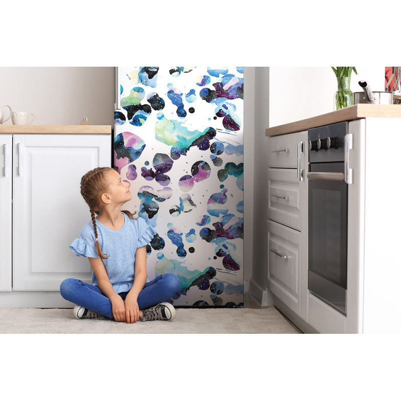 Abstract Non-Wall Damaging Door Decal