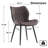 Upholstered Dining Chairs Faux Leather Side Chair With Metal Frame-892665544