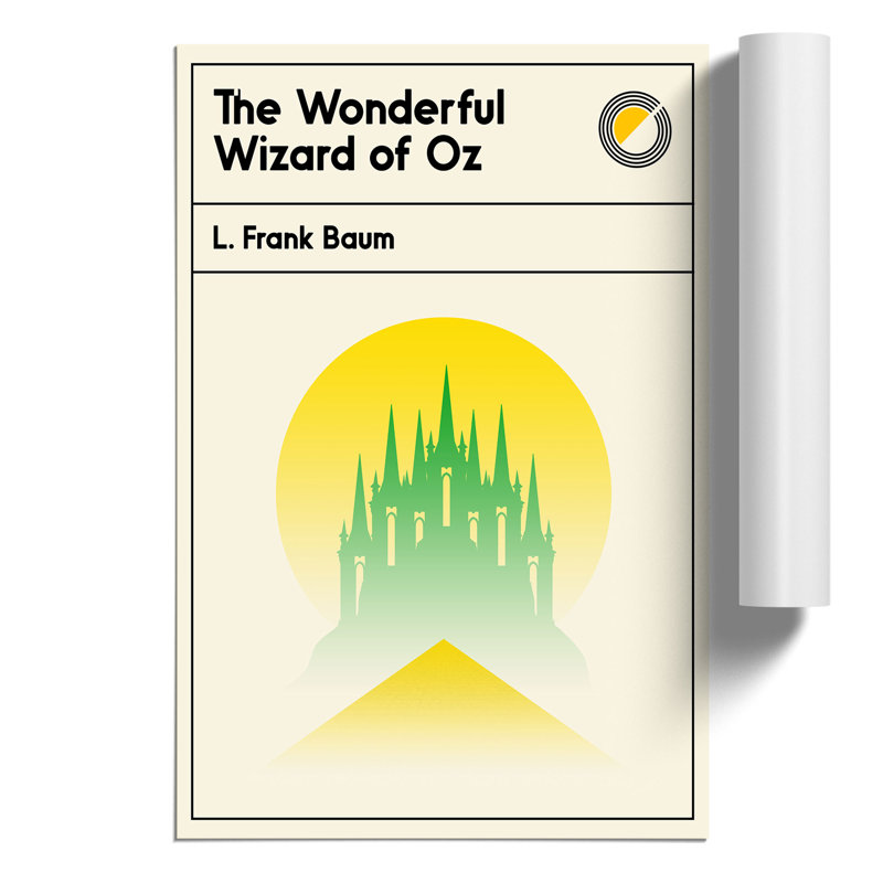 Book Cover The Wonderful Wizard Of Oz L. Frank Baum - No Frame Print, 59cm H x 42cm W x 0.1cm D