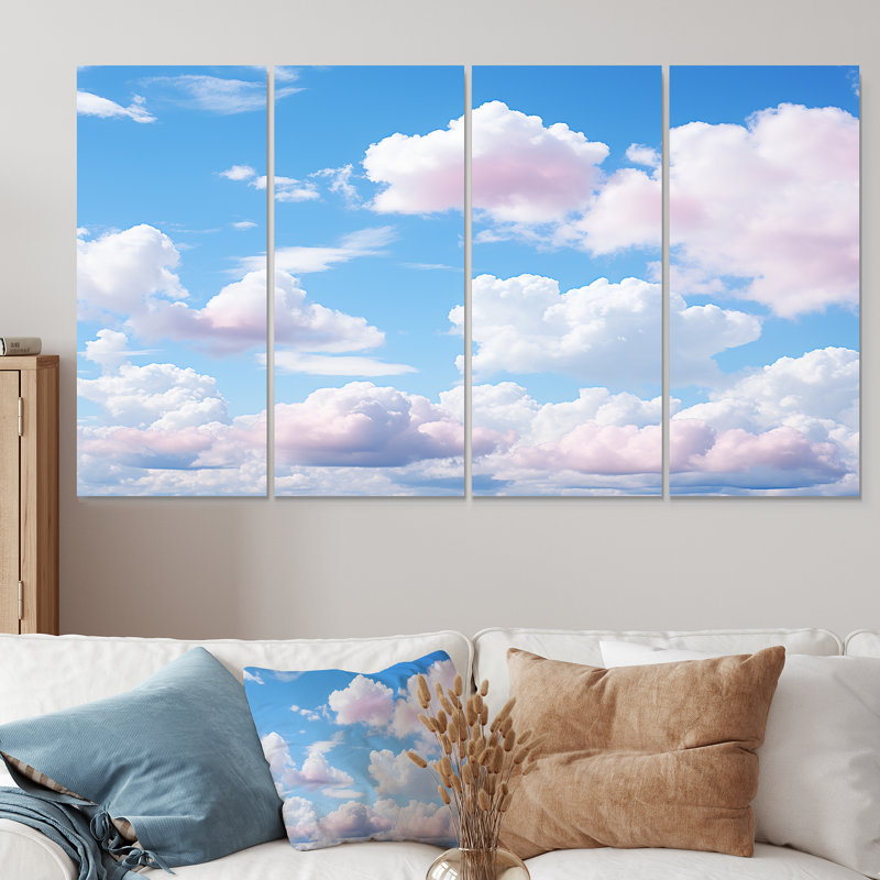 Sky Sky Horizon II - décor mural 4 pièces Sky, H 28 po x l 48 po
