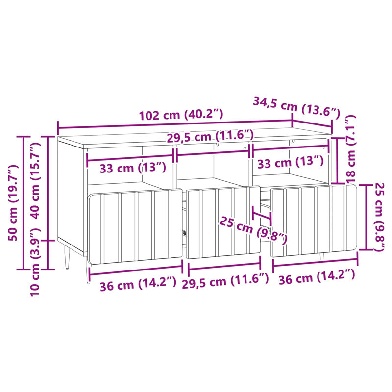 Unfinished TV Stand for TVs up to 43" with Fireplace Included