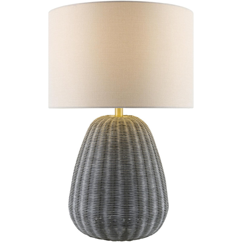 Ollie Table Lamp, Gray, White