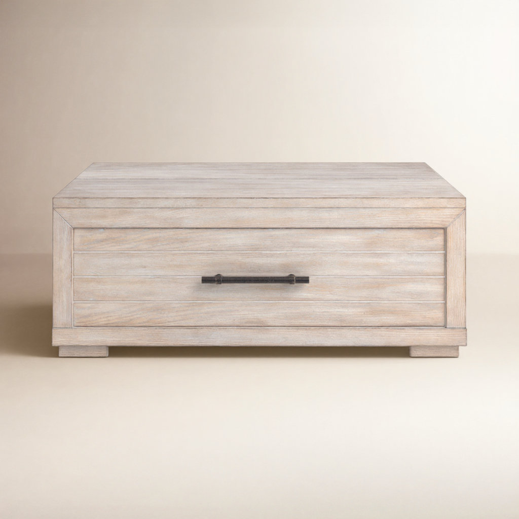 Appleton 46" Lift-Top Coffee Table, Weathered Oak