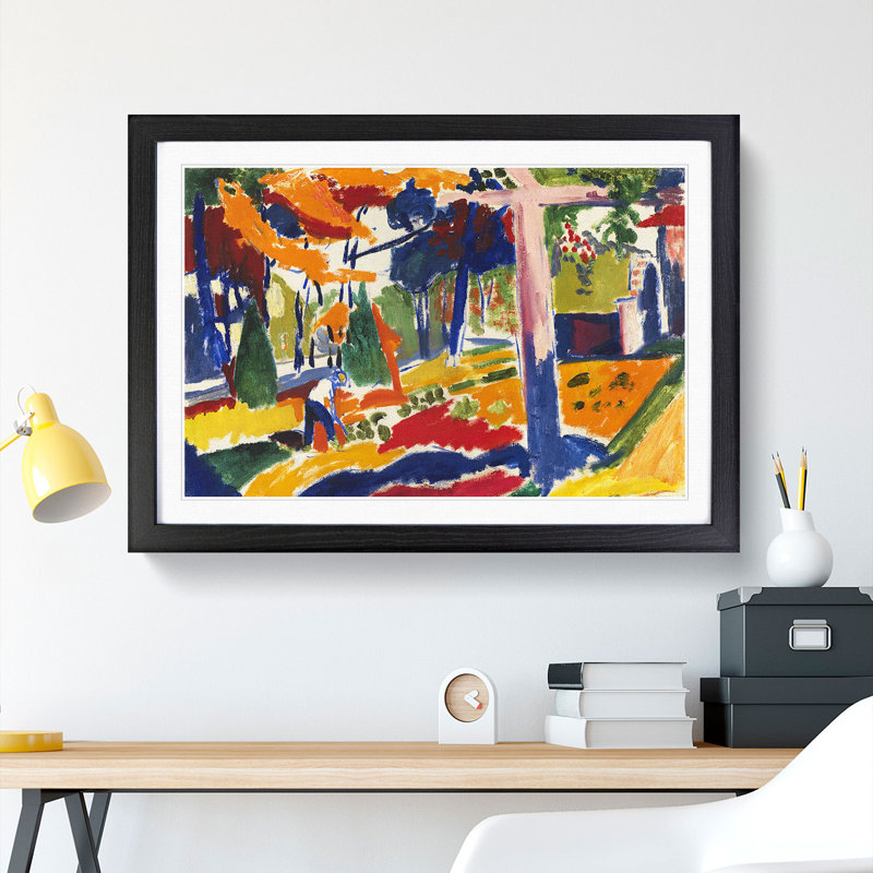 Home Garden Vol.3 by Henry Lyman Sayen - Picture Frame Painting, 27cm H x 36cm W x 2cm D, Black Framed