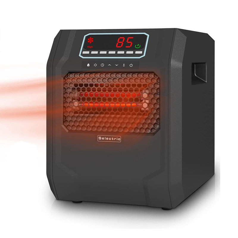 VOLTORB 1500 Watt 1 BTU Electricity Compact Space Heater with Adjustable Thermostat , Remote Included