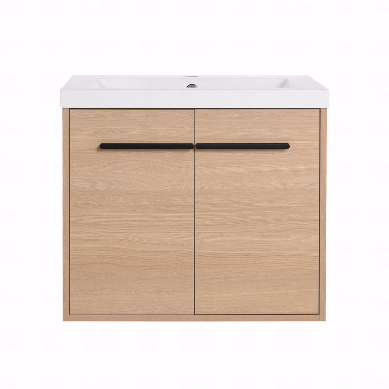Meuble-lavabo 24 po avec lavabo à poser en résine, 2 portes, 24"