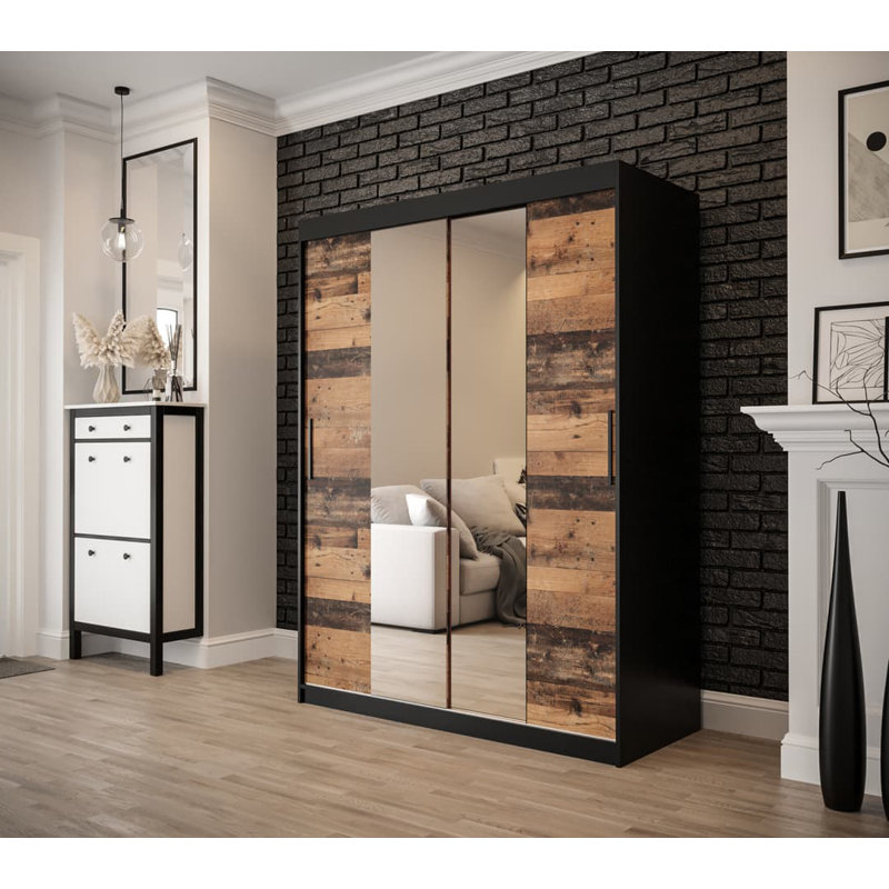 Nafeesa 2 Door Manufactured Wood Wardrobe