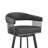 Robinett Swivel Counter or Bar Height Bar Stool with Arms and Footrest in Faux Leather and Metal-713352358-713352355-717185949