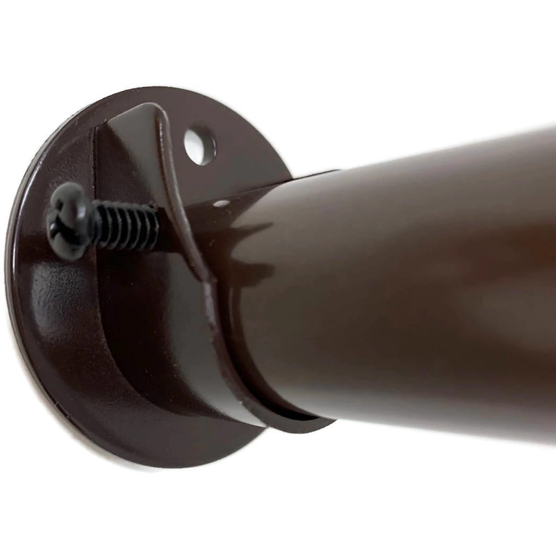 Support de fixation pour rideau intérieur Petillo, Bronze, H 1 po x l 2,375 po x P 2,375 po