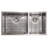ZLINE 36 in. Chamonix Undermount Double Bowl Satin Stainless Steel Kitchen Sink with Bottom Grid (SR60D-36S)