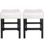 Tabouret de comptoir sans dossier 2 en cuir Kd, 15,33 po X P 18,91 po x P 26,81 po, 2 tabourets élégants et confortables, finition cuir, pour une sophistication à la maison