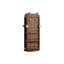 Bibliothèque rotative en bois massif Nut-Brown