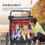 HOMCOM 2 Seat Bike Trailer for Kids 5 Point Harness for 18+ Months