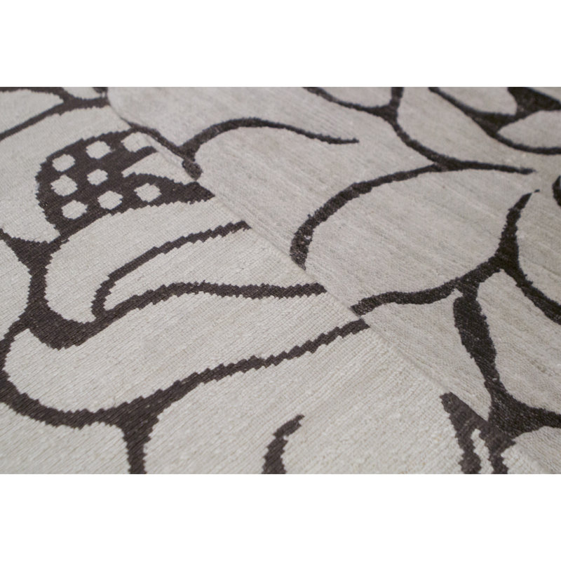 Tapis brun de haute qualité noué à la main