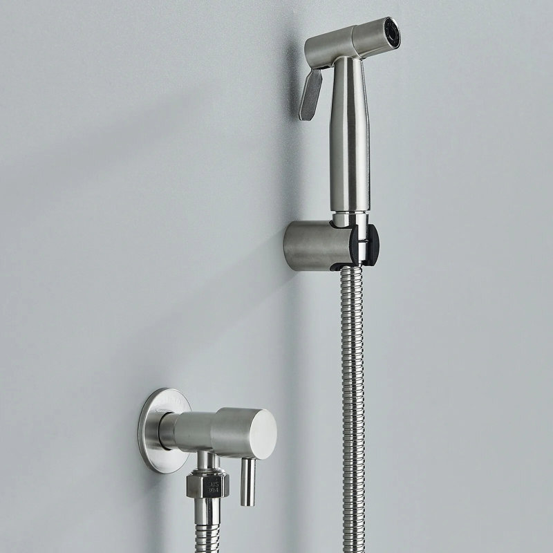 Toilette de bidet en acier inoxydable brossé, Nickel brossé
