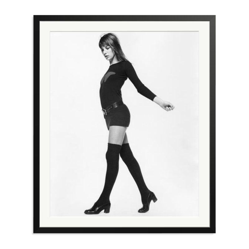 Jane Birkin, 1969, 38" H x 32" W, Black